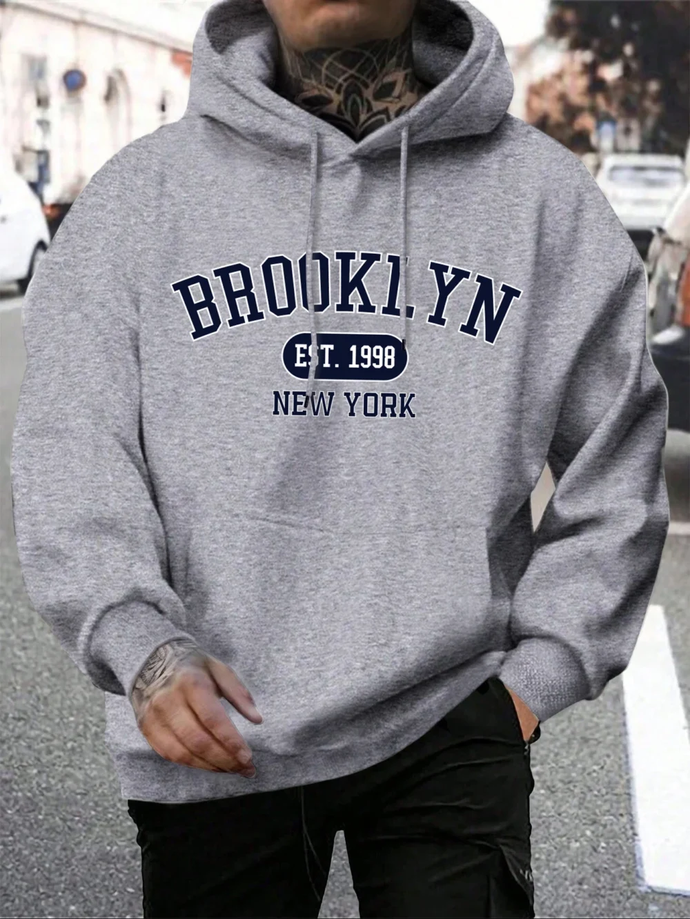 1998 New York Printing Men's Essentials Hoodie - Image 2